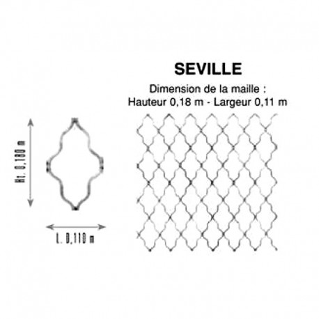 Grille GALVA (forme SEVILLE)