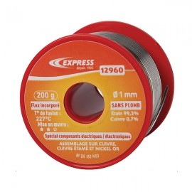 BOBINE FIL DE SOUDURE ETAIN 200G 99%