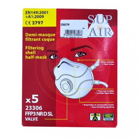 MASQUE ANTI-POUSSIERES FFP3