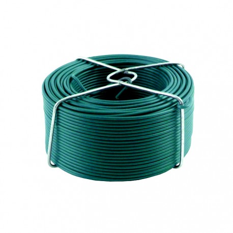 FIL EN ACIER PLASTIFIE VERT