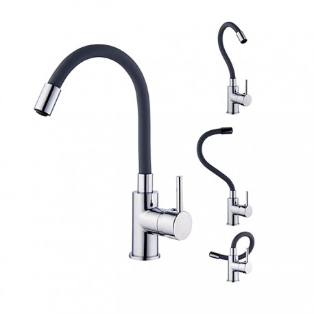 MITIGEUR LAVABO ILO GRIS A MEMOIRE DE FORME