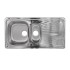 EVIER INOX 1 BAC 1/2