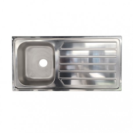 EVIER INOX 1 BAC+EG