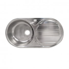 EVIER INOX 1 BAC ROND+EG