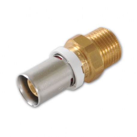 Raccord FLUXO droit  3/8 M D 16