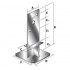 Pied de poteau INOX A2 GM