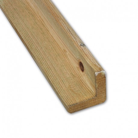 Angle de bardage Pin traité (60x60mm)