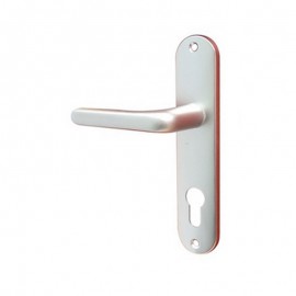 Poignée de porte MOZA ALU à cylindre