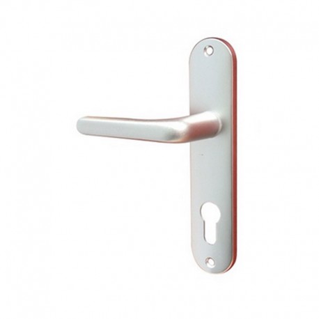Poignée de porte MOZA ALU à cylindre